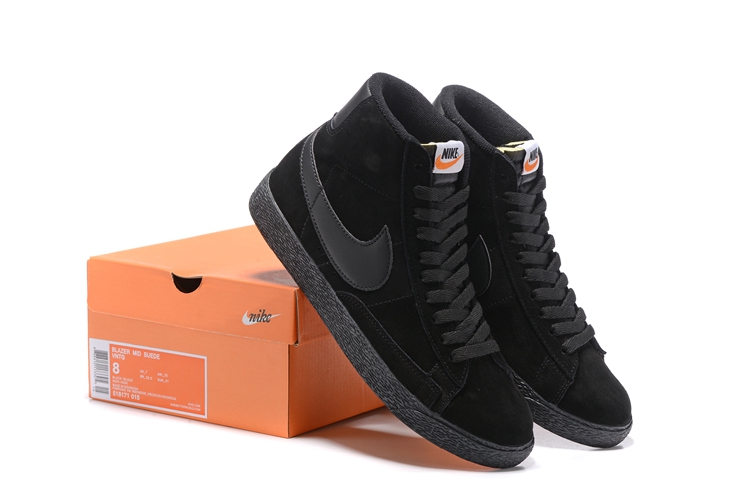 Nike Blazer Mid PRM VNTG All Black Shoes